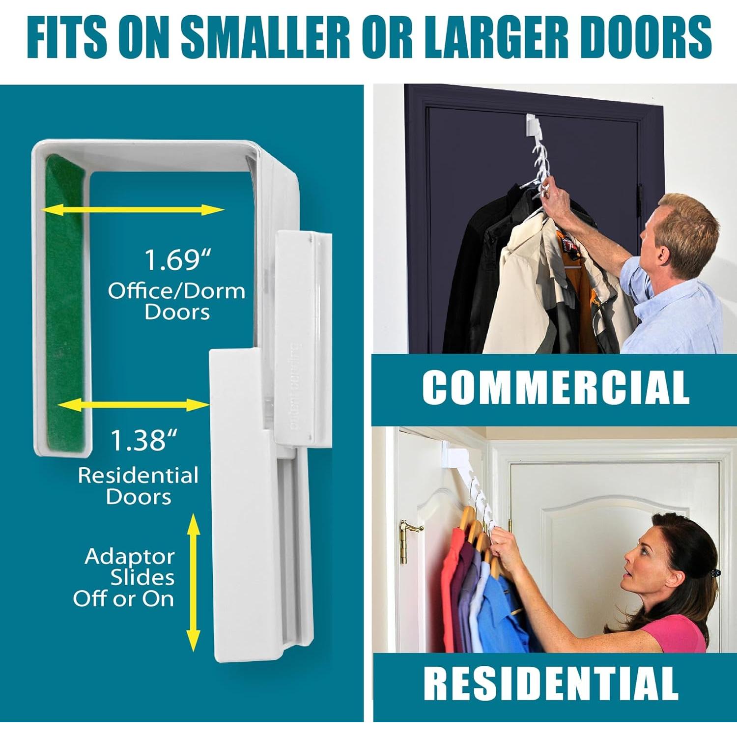 Organizador de Perchas sobre la Puerta Wonder Hanger 2-Pack Blanco