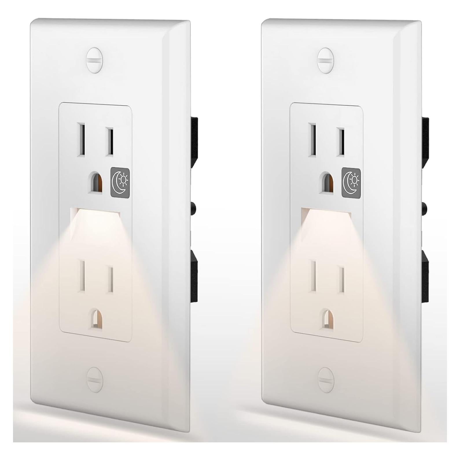 Luz Nocturna LED Enchufable SOZULAMP MG-105C 0.3W Blanco Cálido