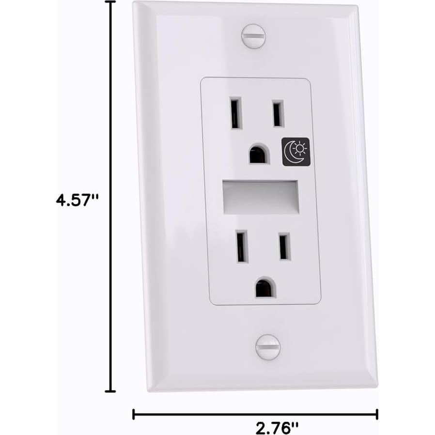 Luz Nocturna LED Enchufable SOZULAMP MG-105C 0.3W Blanco Cálido