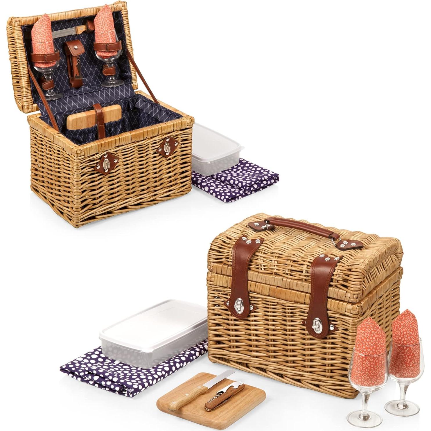 Cesta de Picnic Napa para 2 - Picnic Time - Vino y Queso
