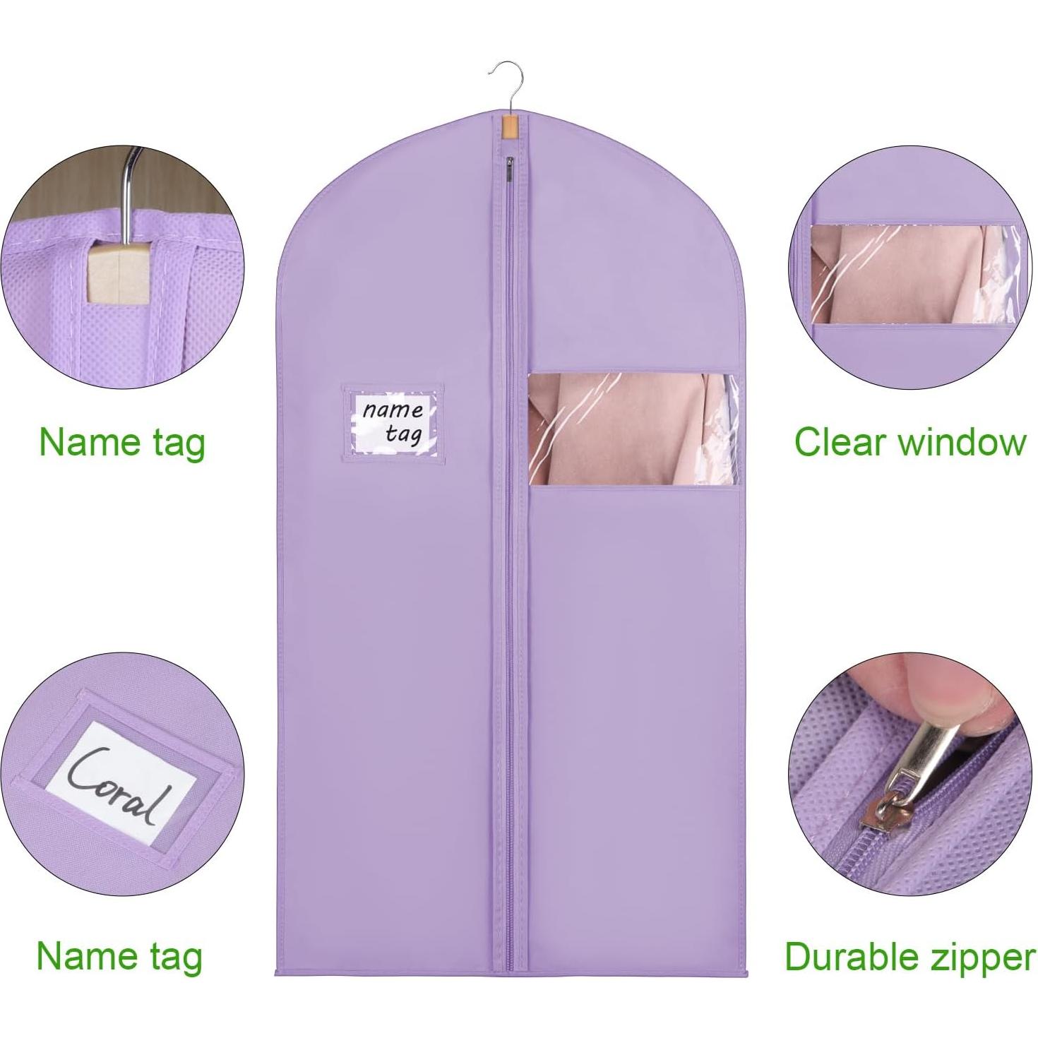 Funda para Trajes KEEGH 101.6 cm (Juego de 5) Púrpura