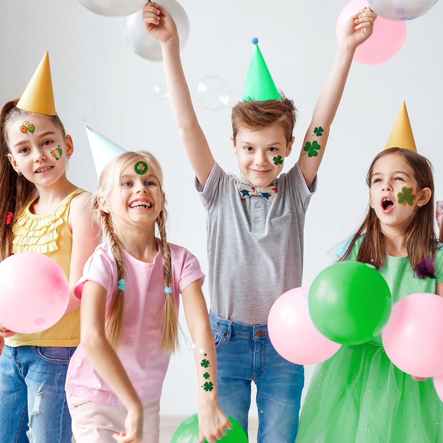 Tatuajes Temporales Brillantes San Patricio 100+ Pcs Zeecdatoo