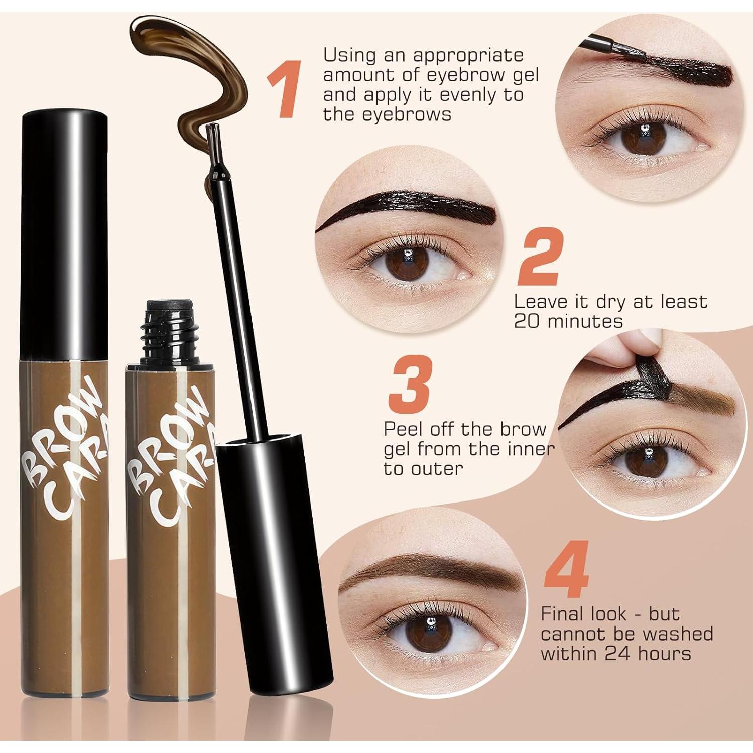 Gel Tinte para Cejas Peel Off Anguishil - Marrón Oscuro