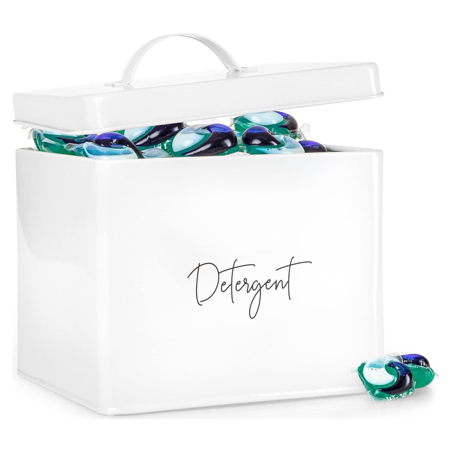 Contenedor de Cápsulas de Lavandería Ilyapa - Organizador Galvanizado