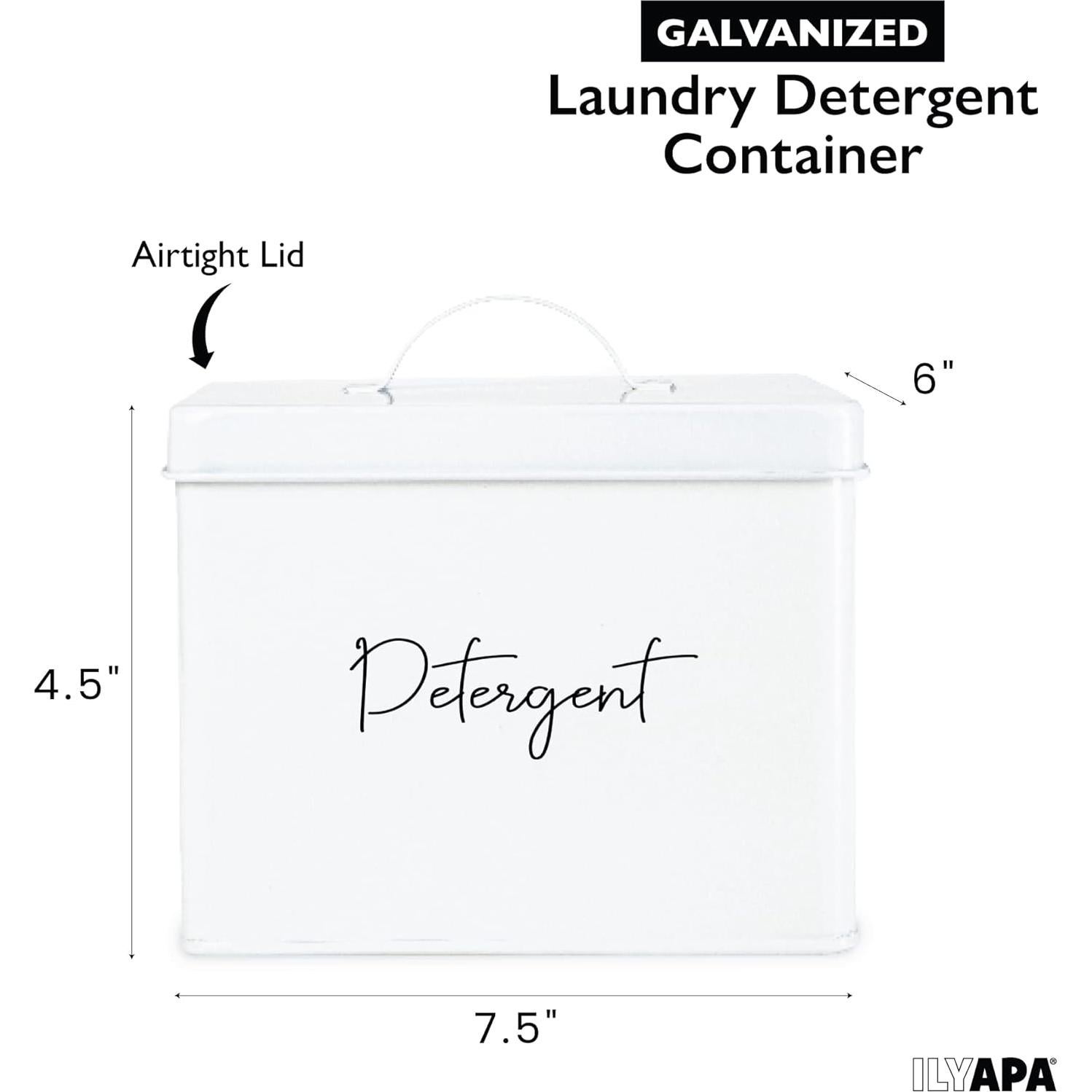 Contenedor de Cápsulas de Lavandería Ilyapa - Organizador Galvanizado