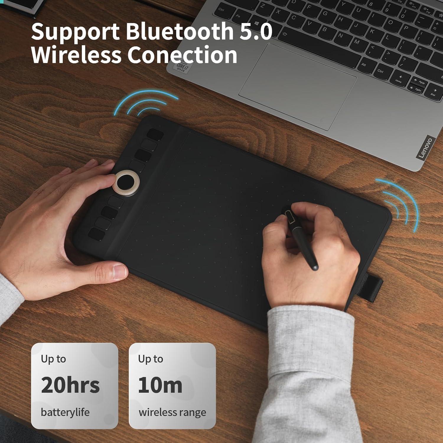 Tableta de Dibujo GAOMON WH851 20,3 x 12,7 cm Bluetooth