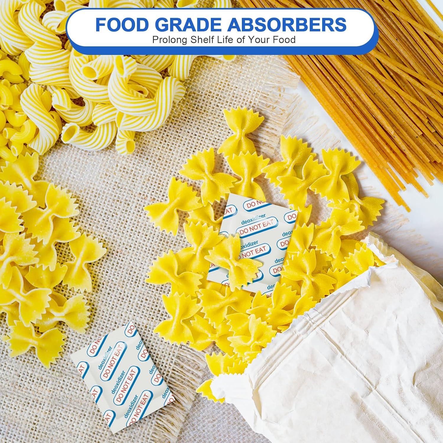 Absorbentes de Oxígeno ZRLEI 400cc - 100 Unidades para Alimentos