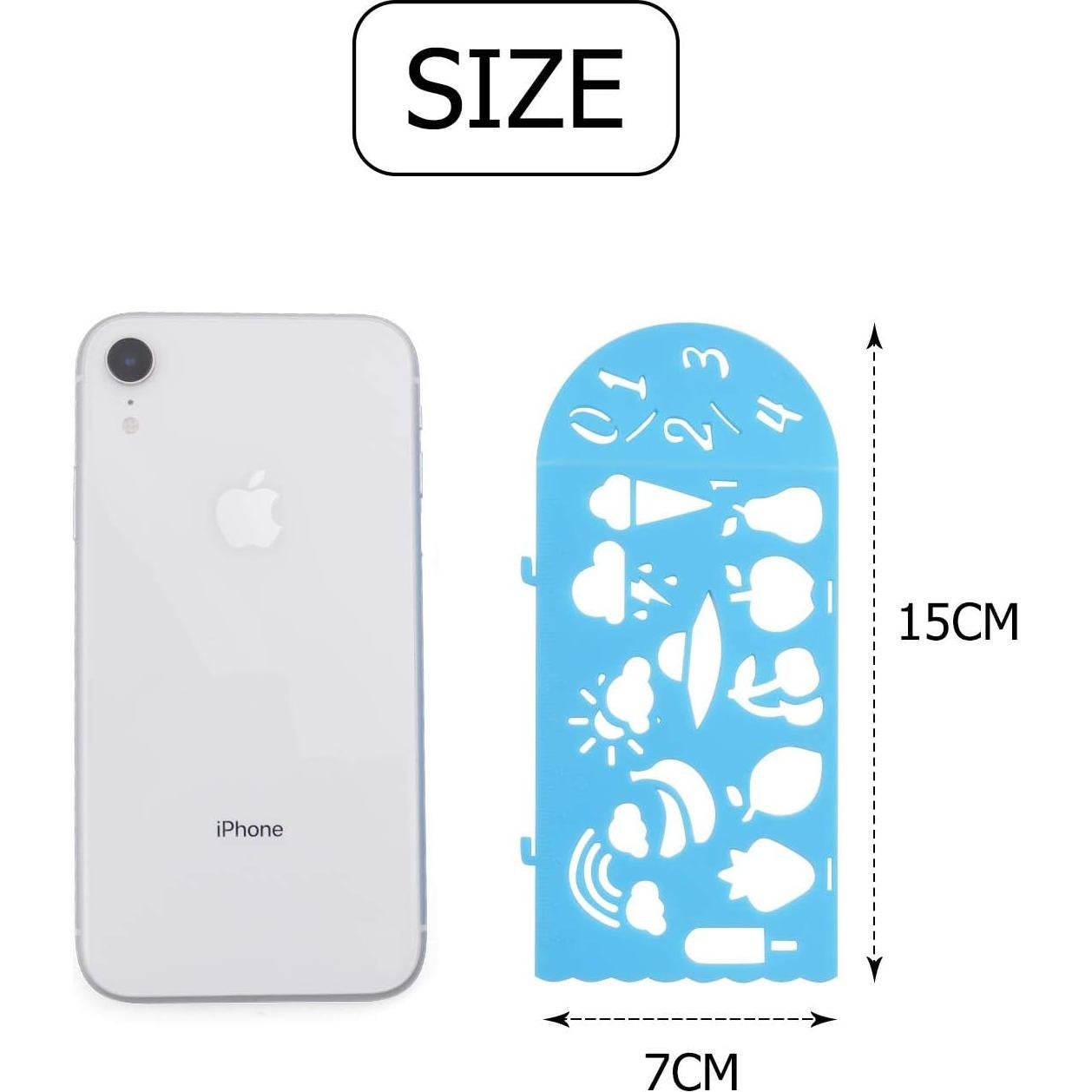 Juego de Plantillas de Dibujo BronaGrand - 4 Piezas de Plástico