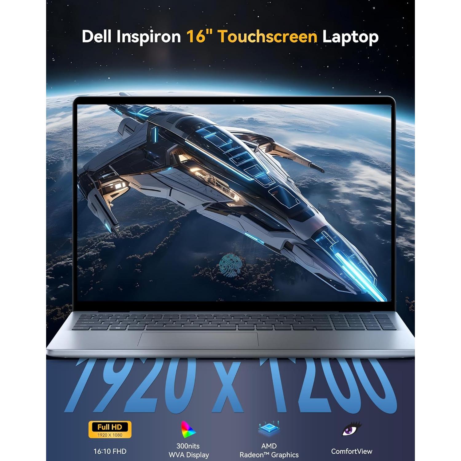 Laptop Dell Inspiron 16" Táctil AMD Ryzen 7 64GB 2TB SSD