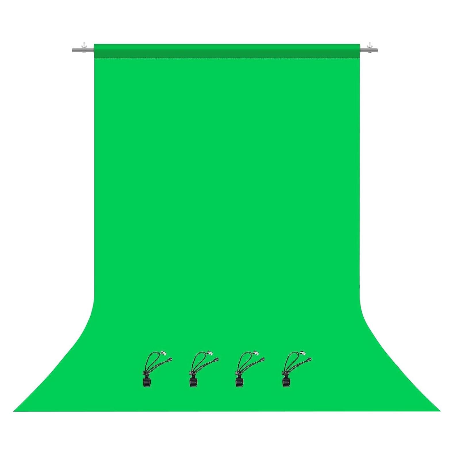 Fondo Chroma Key Verde PULUZ 1.0 x 2.0 m con Clips
