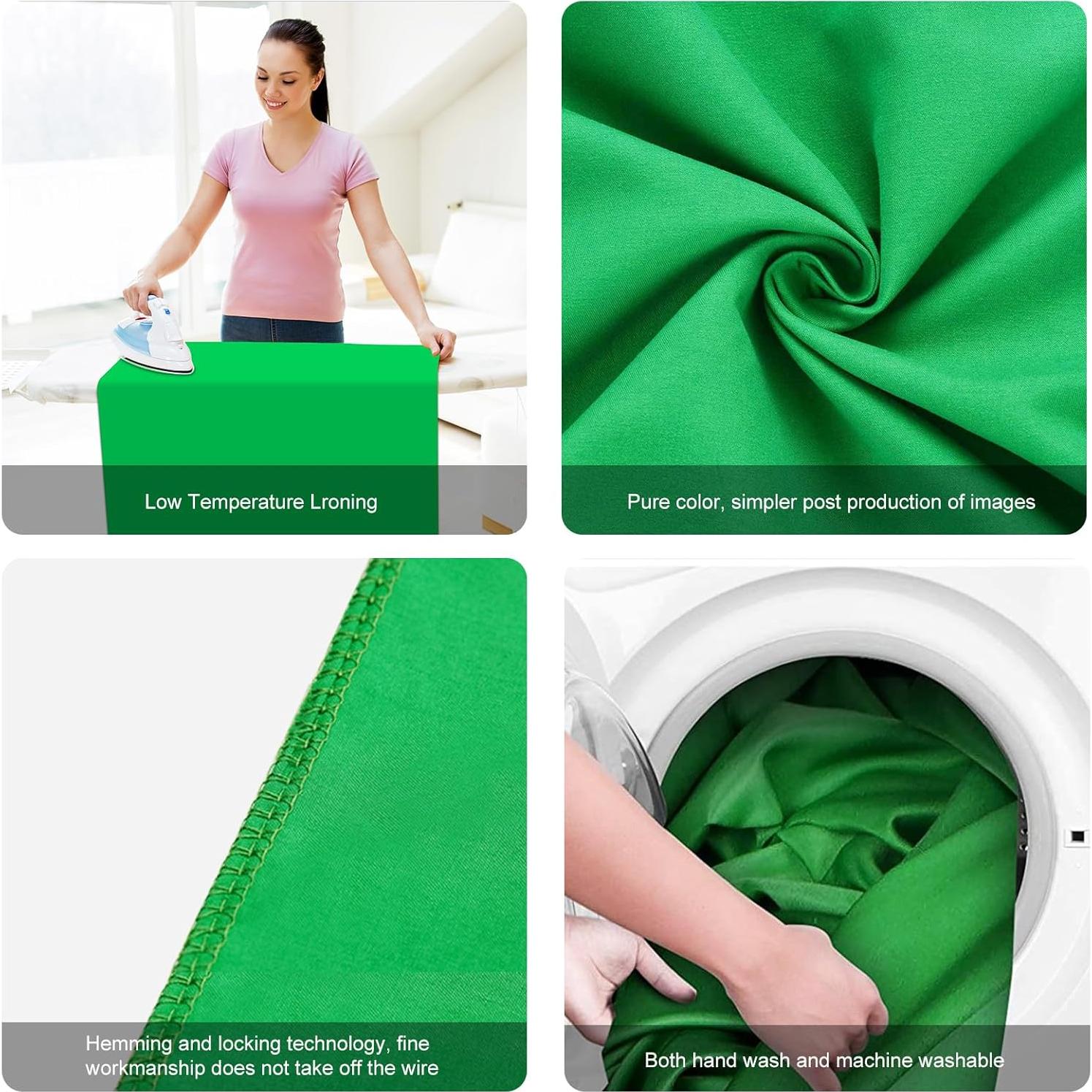 Fondo Chroma Key Verde PULUZ 1.0 x 2.0 m con Clips