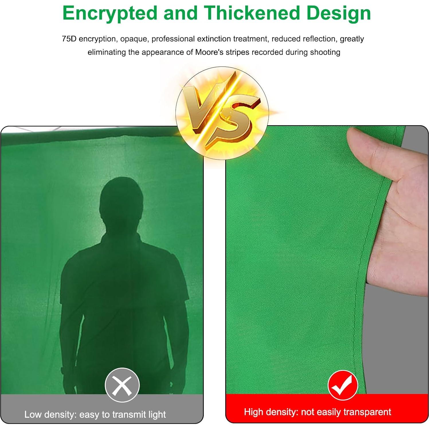 Fondo Chroma Key Verde PULUZ 1.0 x 2.0 m con Clips