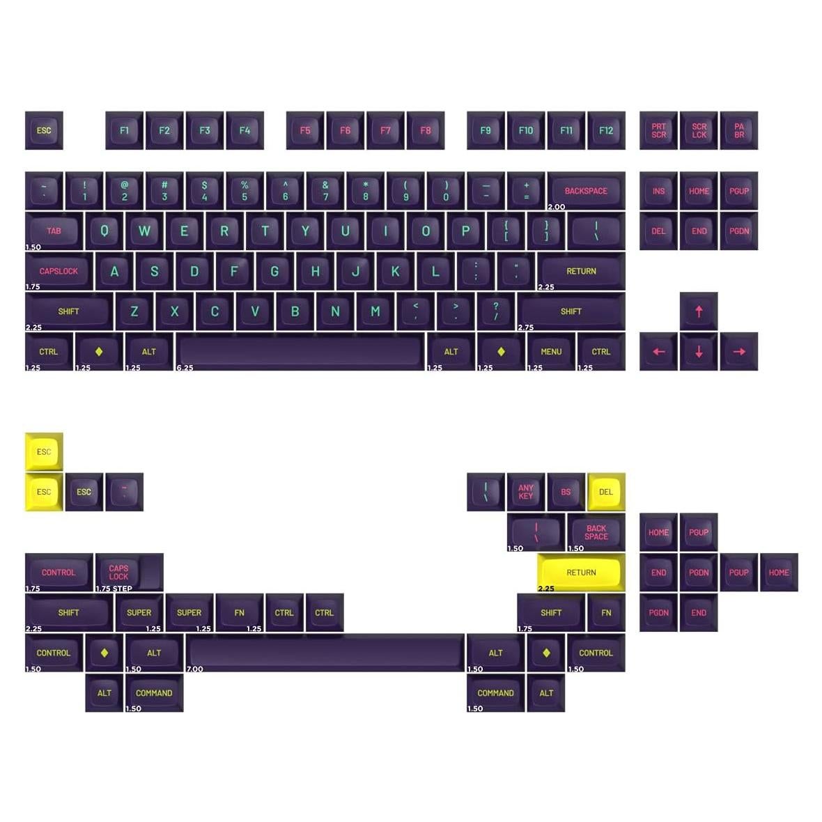 Set de Teclas DROP MiTo MT3 Cyber - Kit Base para Teclados Mecánicos