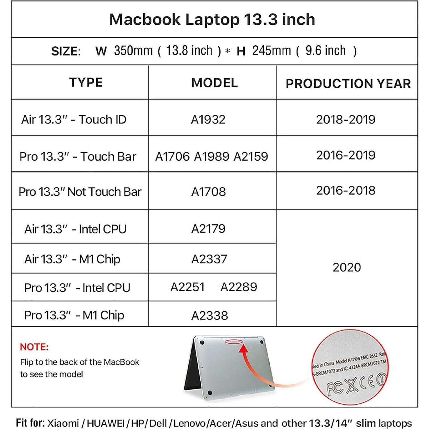 Funda de cuero para laptop 13.3" CataPurus marrón vintage