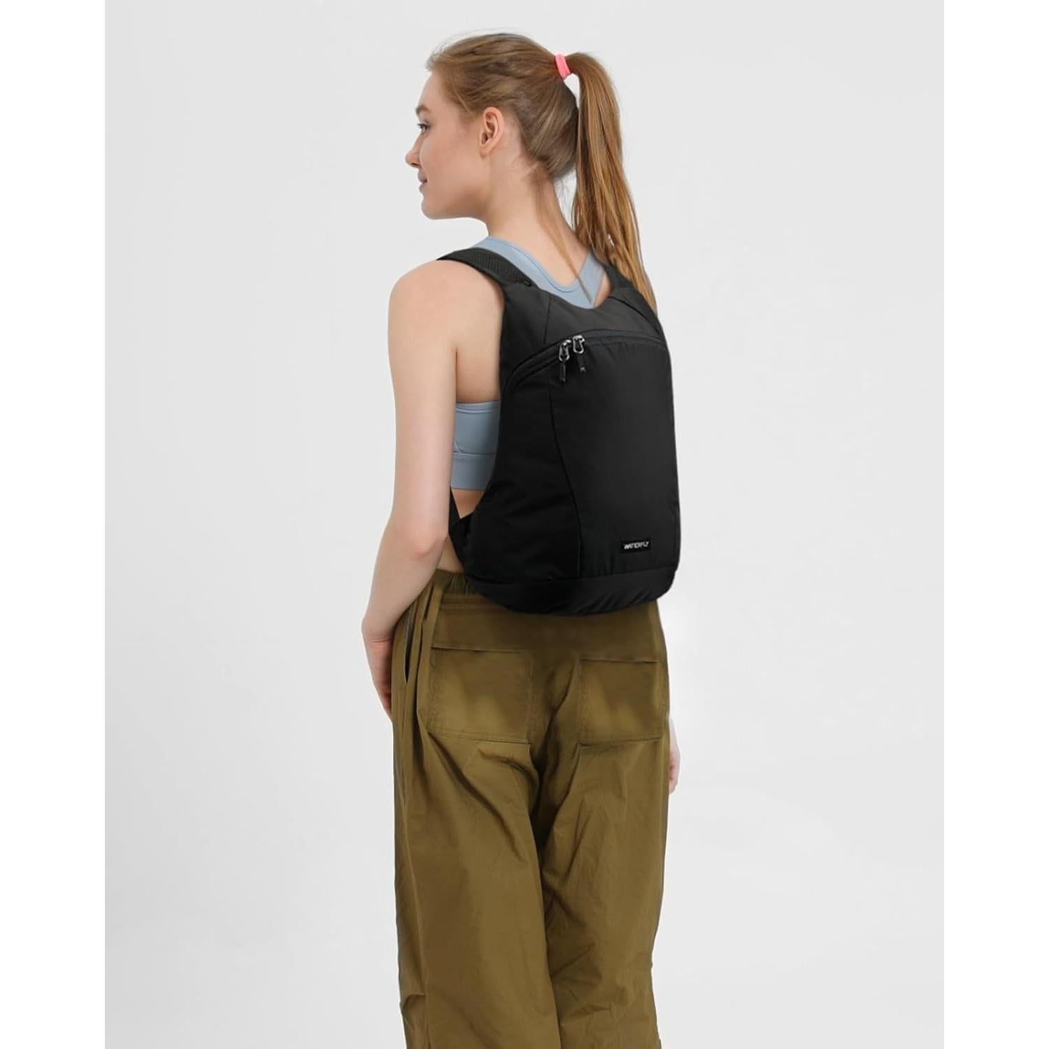 Mochila de Senderismo Plegable WATERFLY 15L Negra