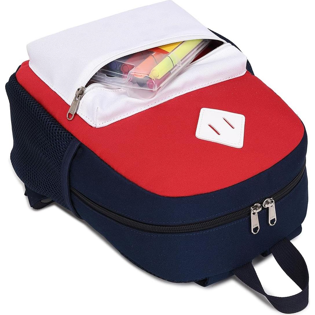 Mochila Infantil Octsky 30.5x25.4 cm, Correa Pecho, Marrón Negro