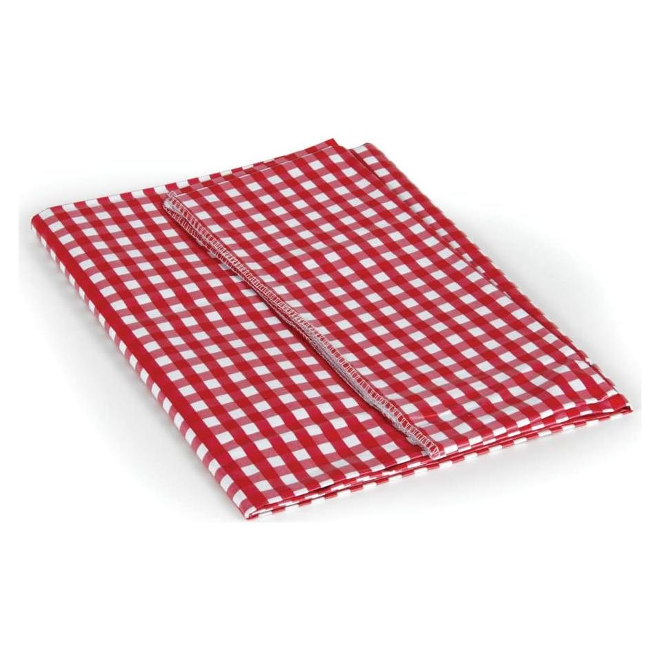 Mantel de Picnic Camco 51019 Rojo/Blanco 132x213 cm Impermeable