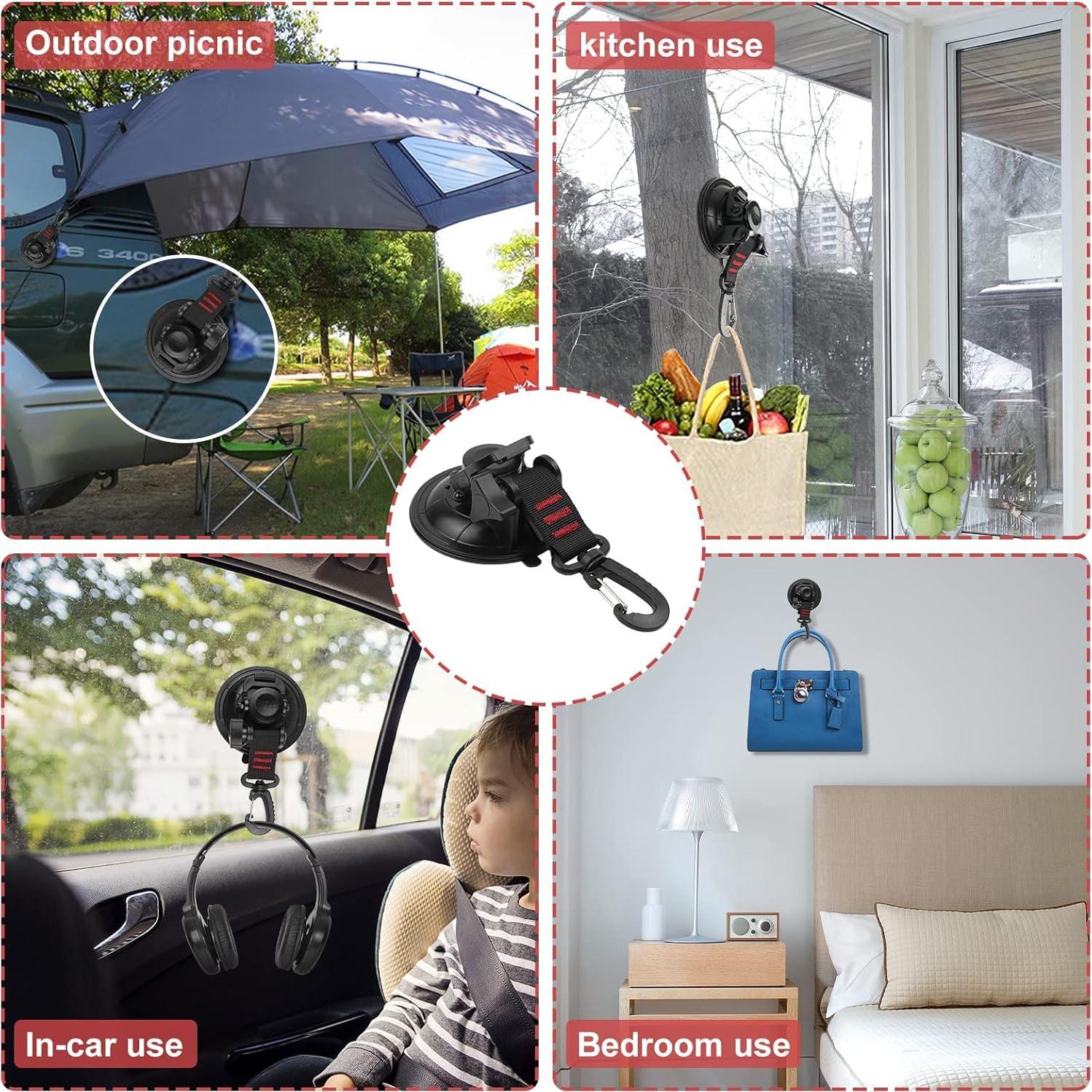 Ancla de Ventosa Vashly 4pcs Alta Resistencia 31.75kg