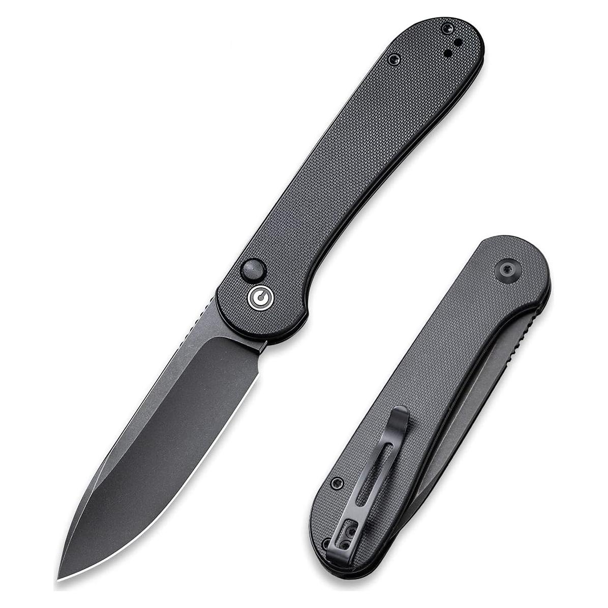 Cuchillo Plegable CIVIVI Elementum 8.81 cm Acero Inoxidable Negro