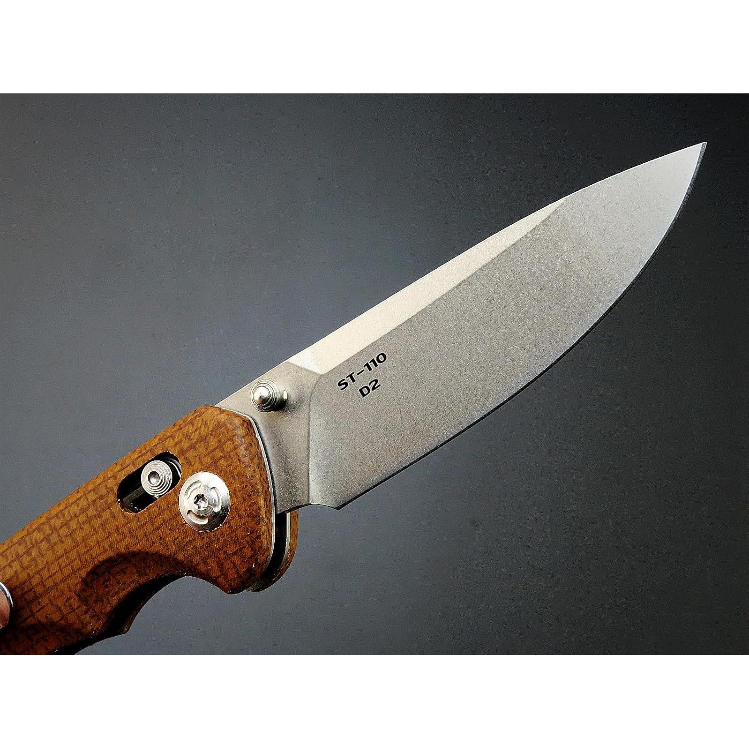 Cuchillo Plegable Sitivien ST110 D2 Micarta 21.3cm Marrón