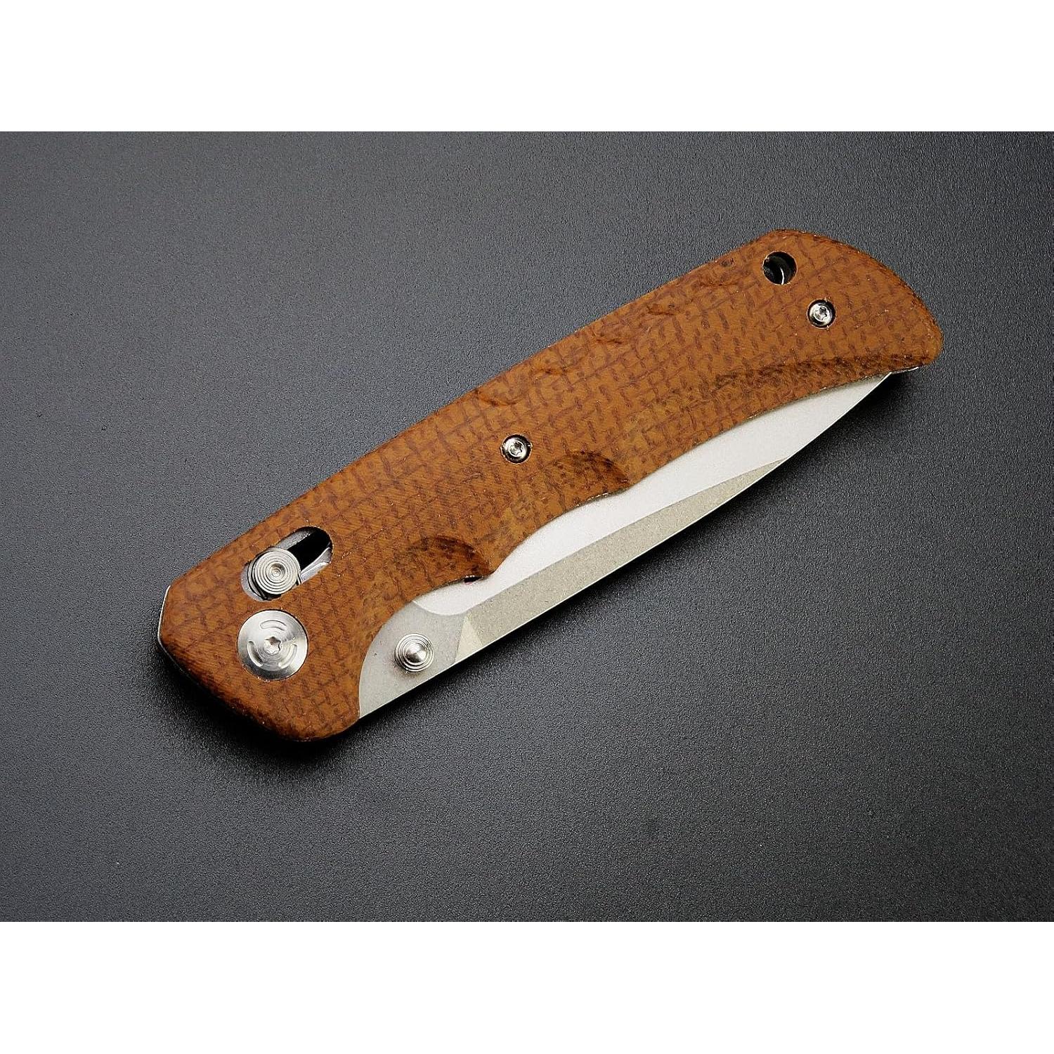 Cuchillo Plegable Sitivien ST110 D2 Micarta 21.3cm Marrón