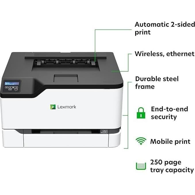 Impresora láser color Lexmark CS331dw Wi-Fi automática doble cara