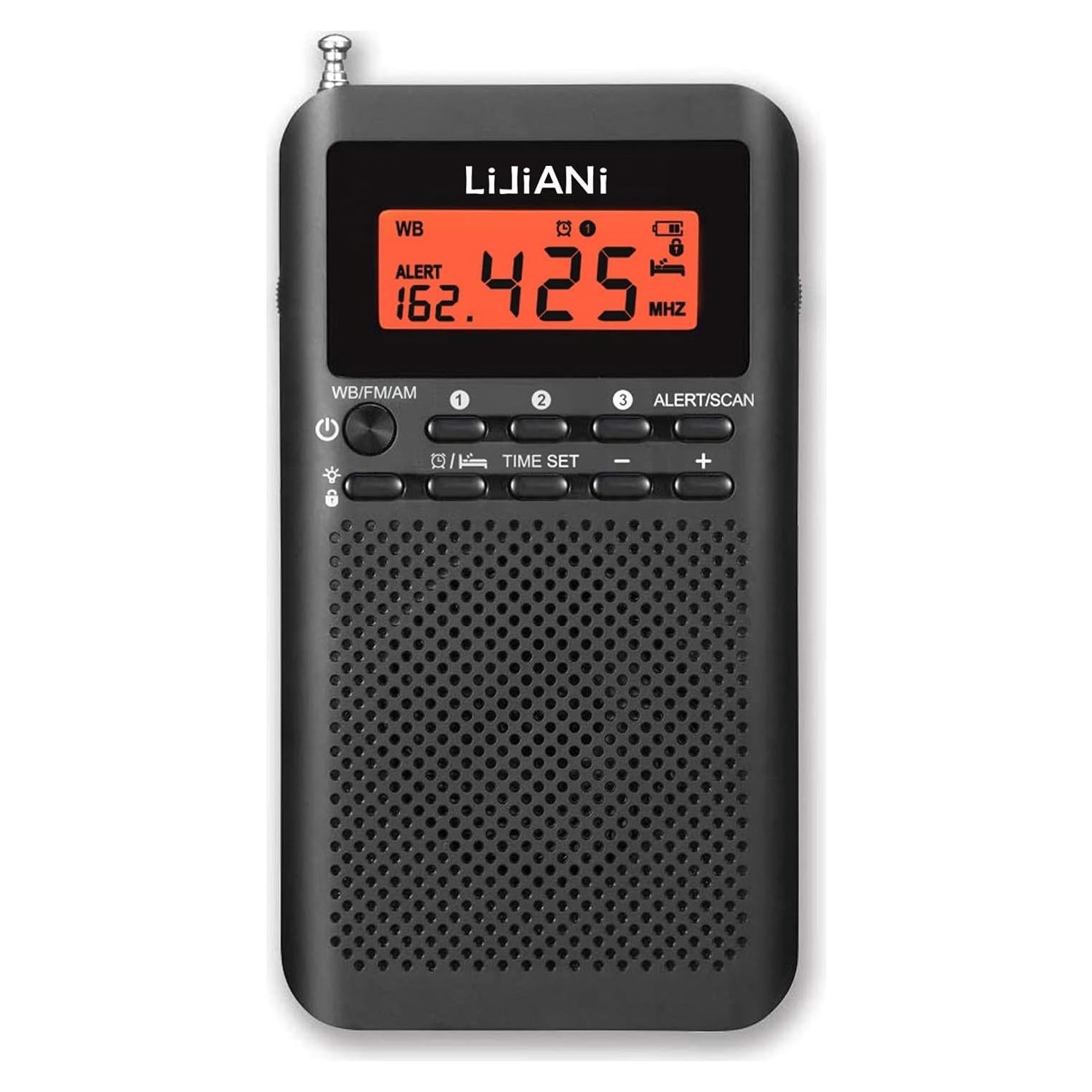 Radio Meteorológica NOAA Portátil LIJIANI RD218wb 119g