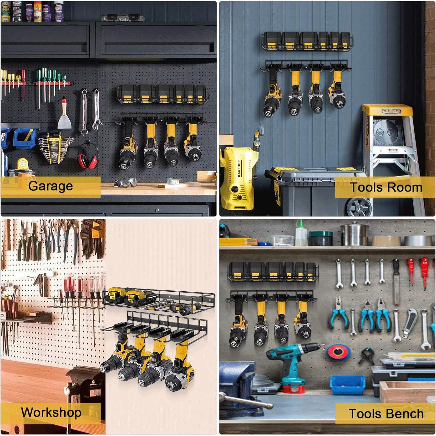 Organizador de Herramientas Eléctricas Jeasor Montado en Pared