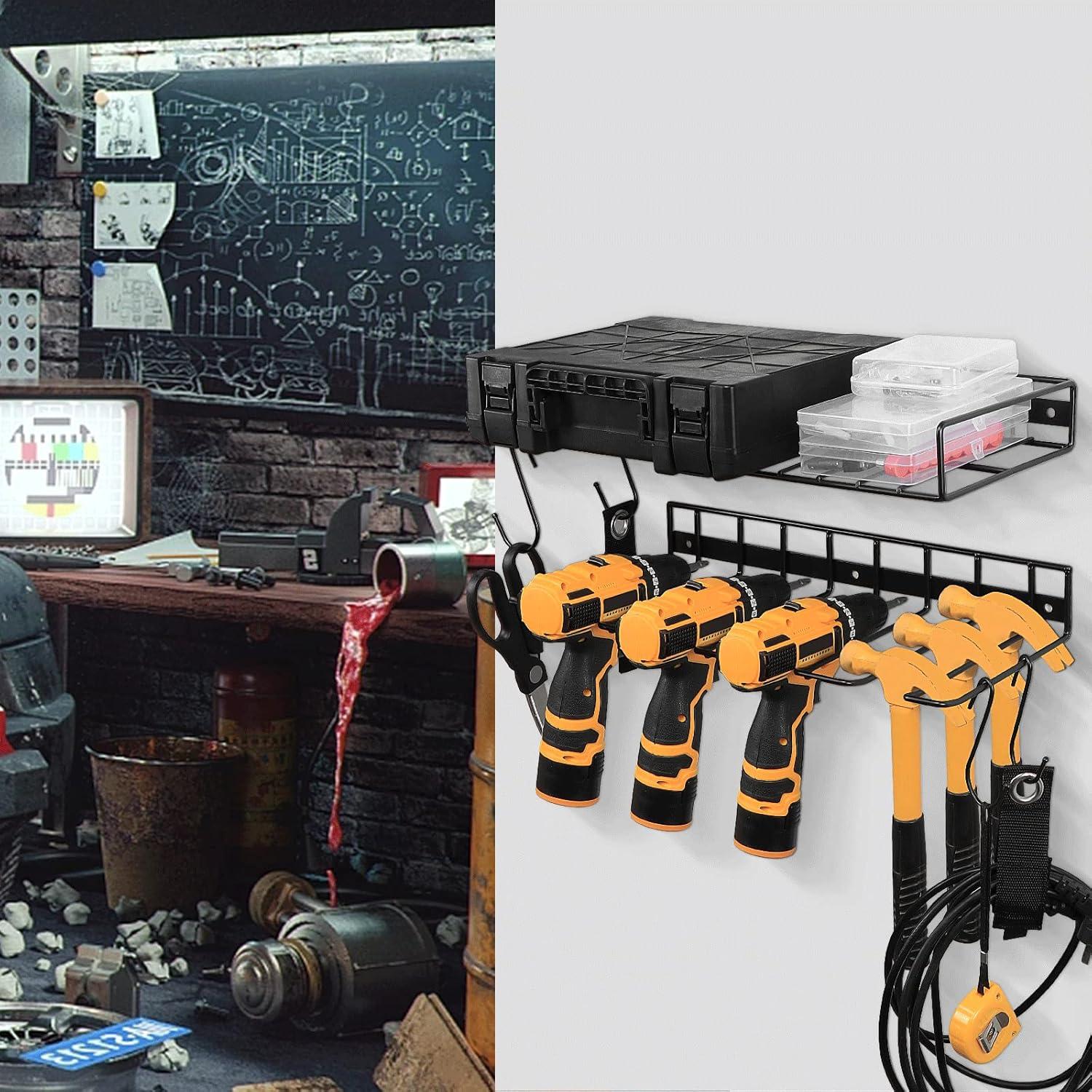 Organizador de Herramientas Eléctricas Jeasor Montado en Pared