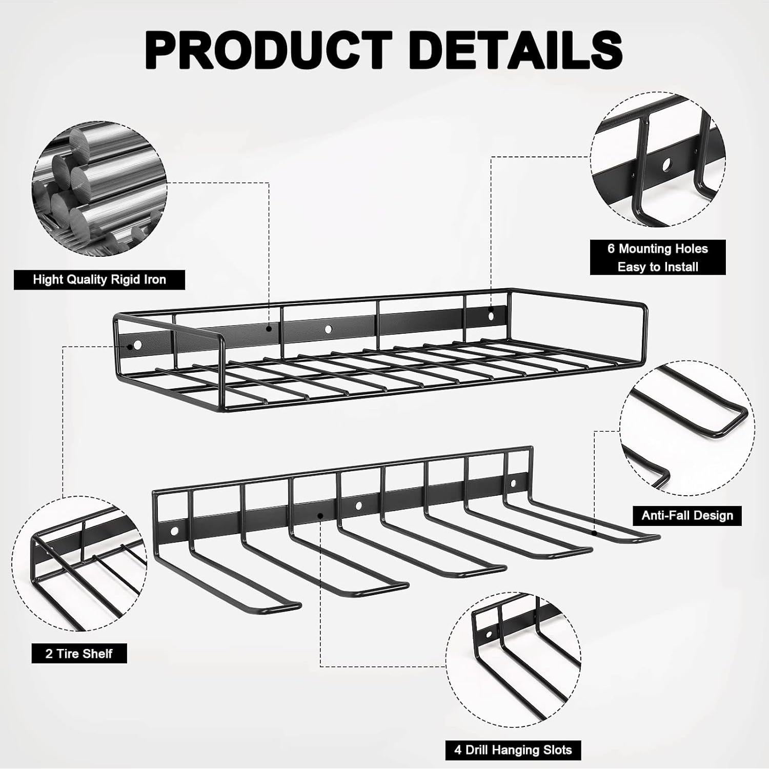 Organizador de Herramientas Eléctricas Jeasor Montado en Pared