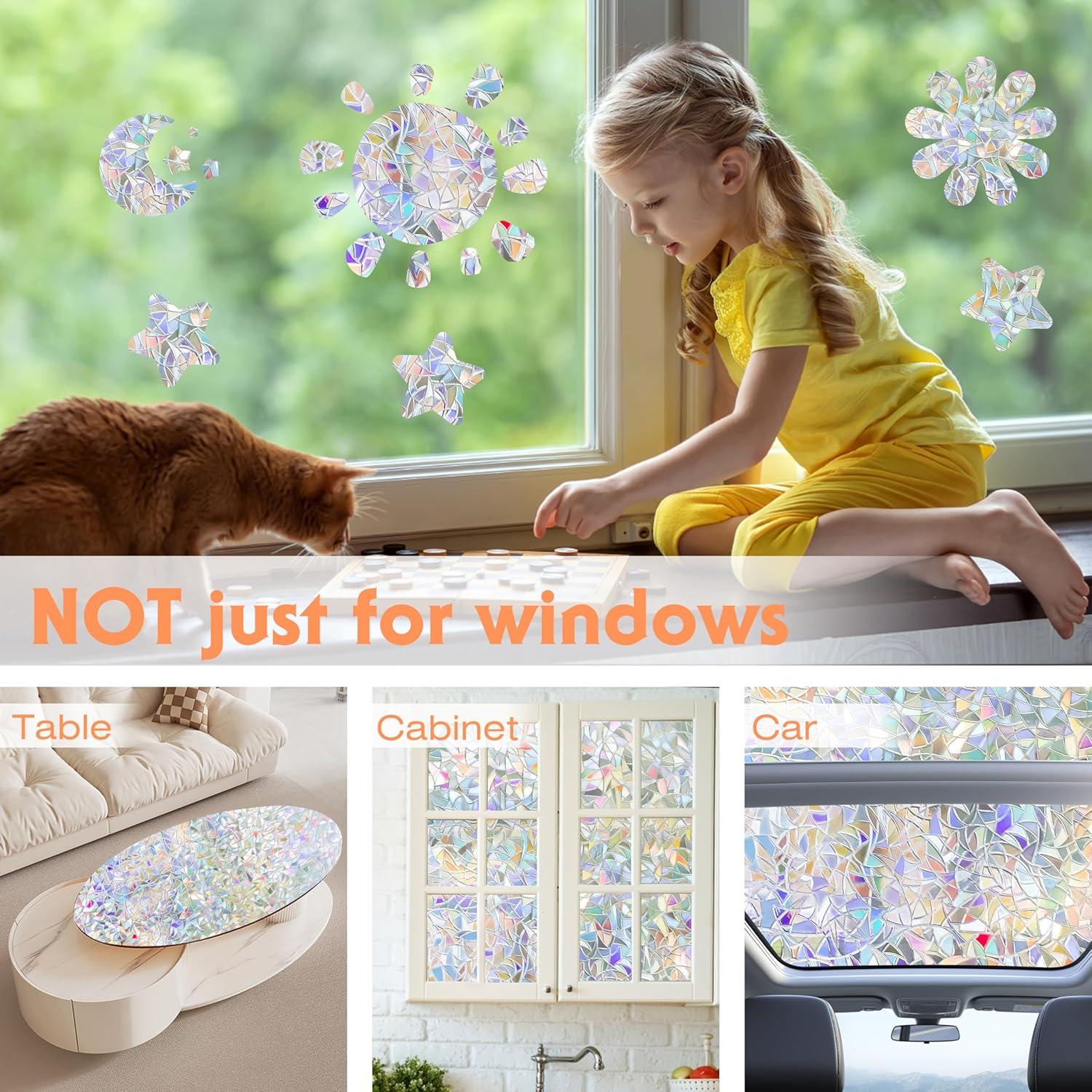 Película de Ventana Privada Divertida 3D UV 30x200 cm