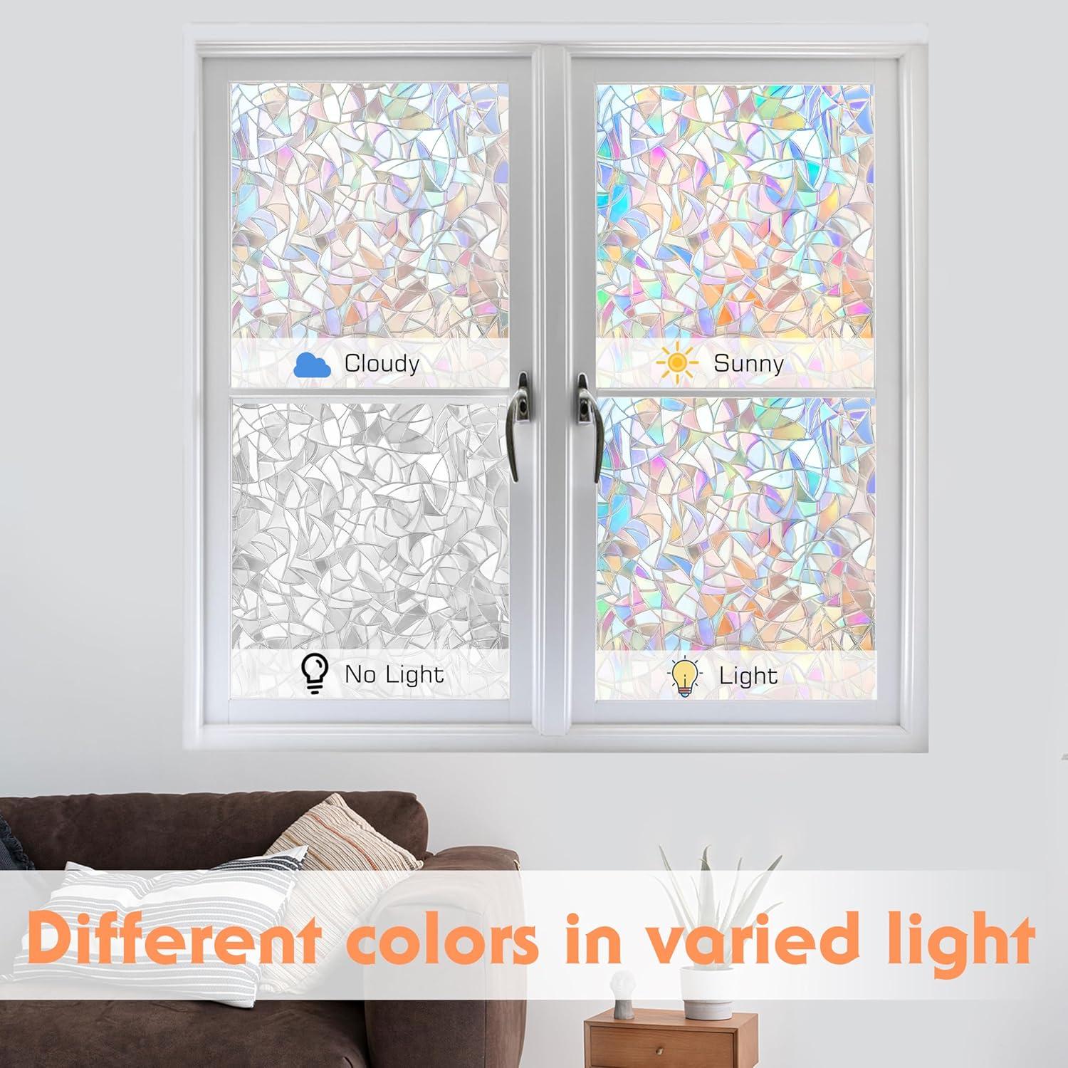 Película de Ventana Privada Divertida 3D UV 30x200 cm