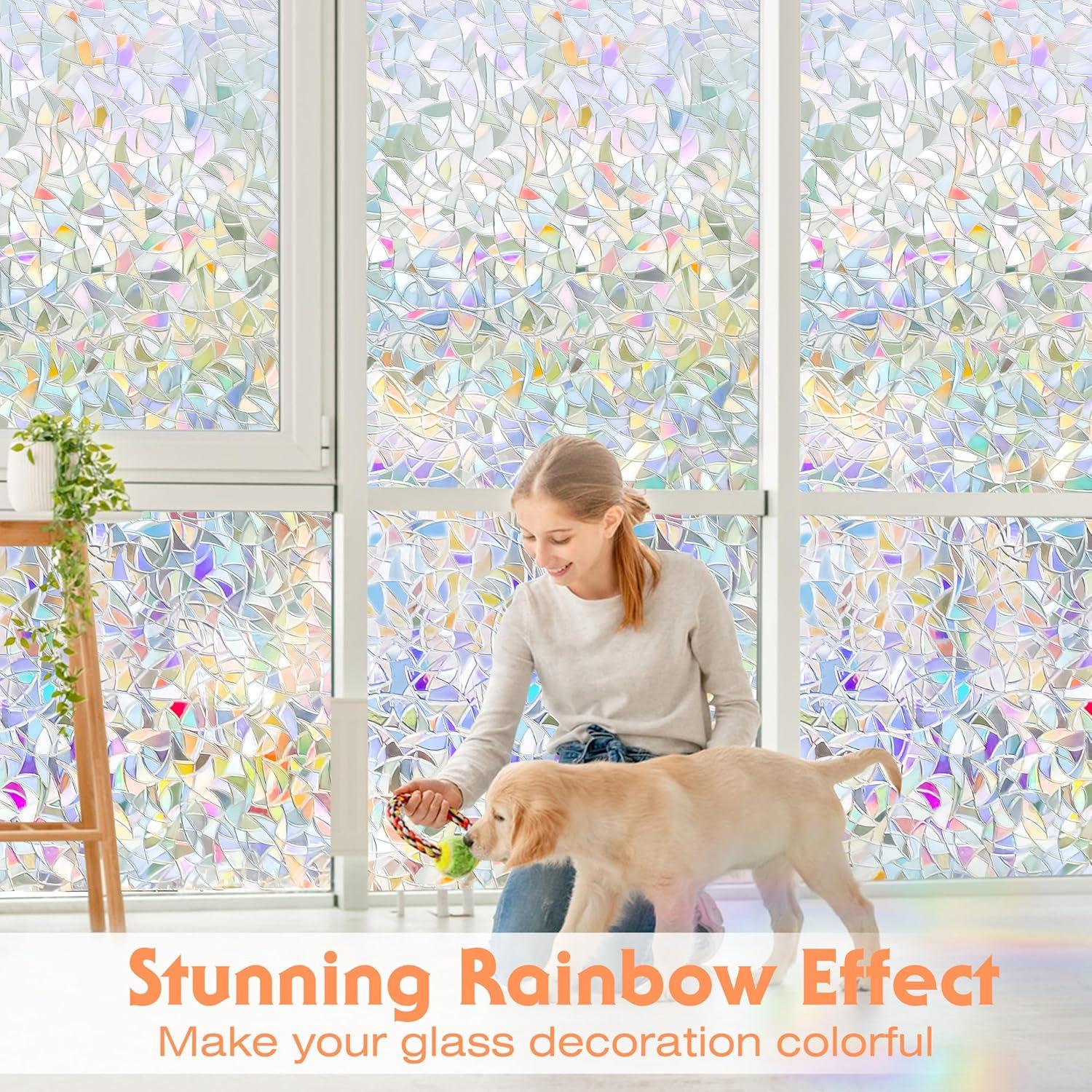 Película de Ventana Privada Divertida 3D UV 30x200 cm