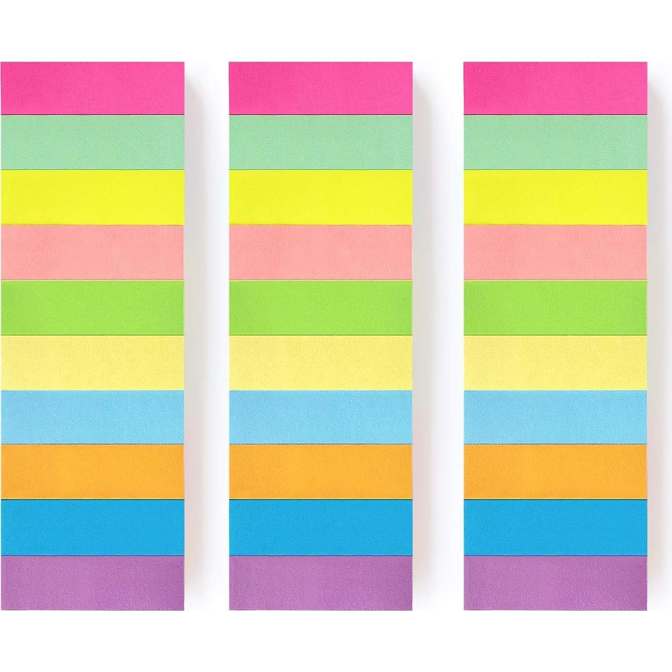 30 Almohadillas Adhesivas Lobo Oriental 1.27x4.57 cm 10 Colores