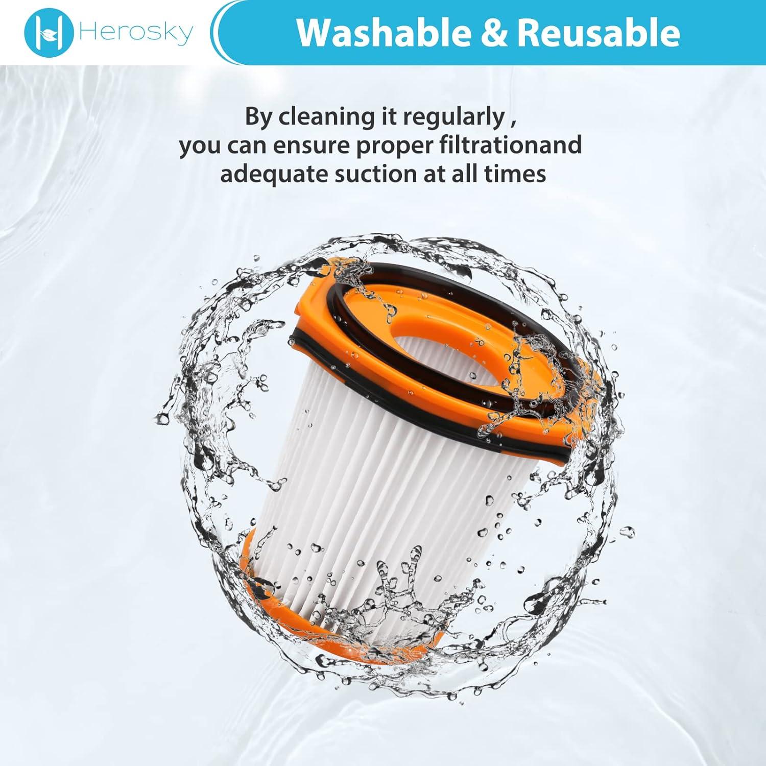 Kit de Filtros WS642AE Herosky para Aspiradora Shark Wandvac