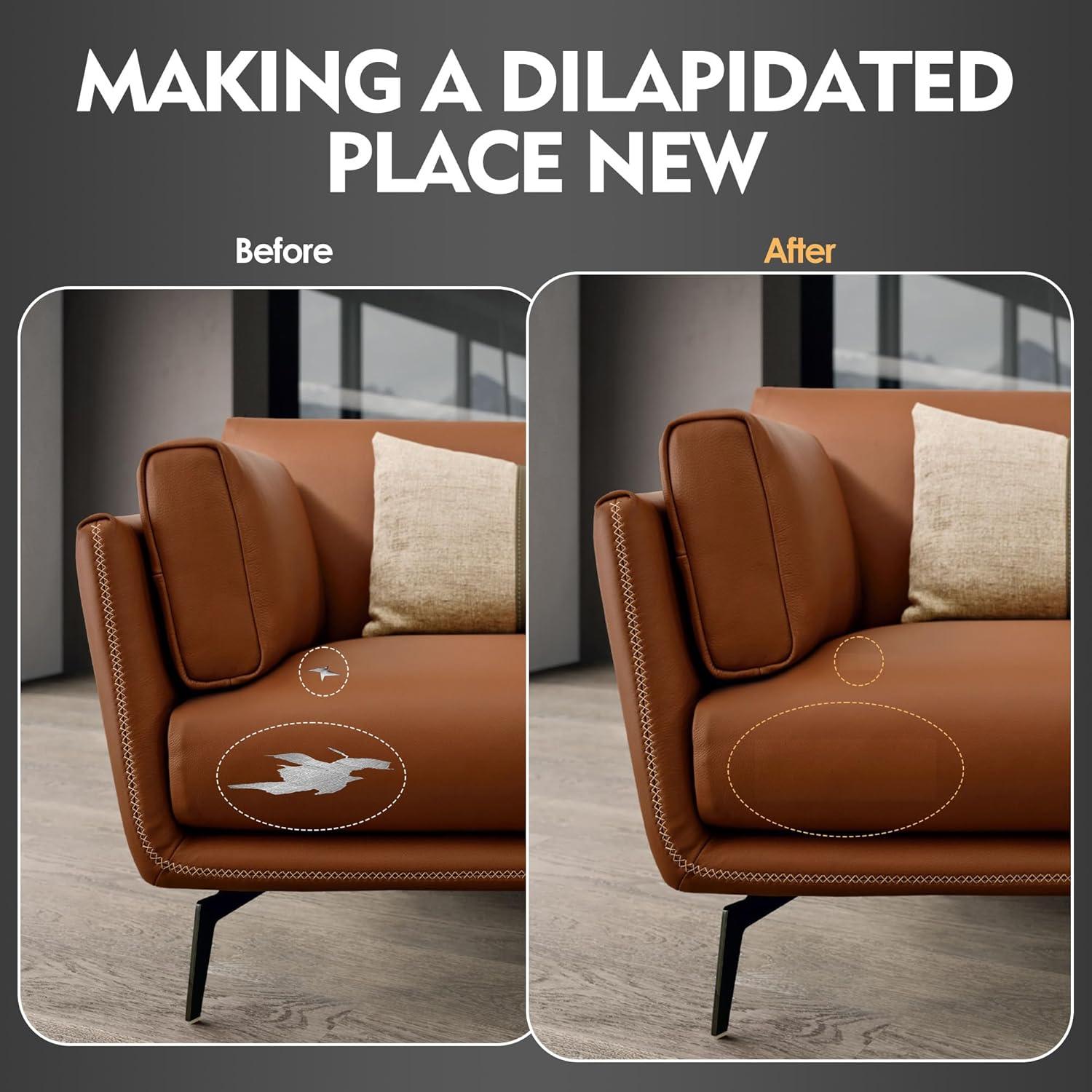 Parche de Reparación de Cuero SOTISI 7.62x152.4 cm Autoadhesivo