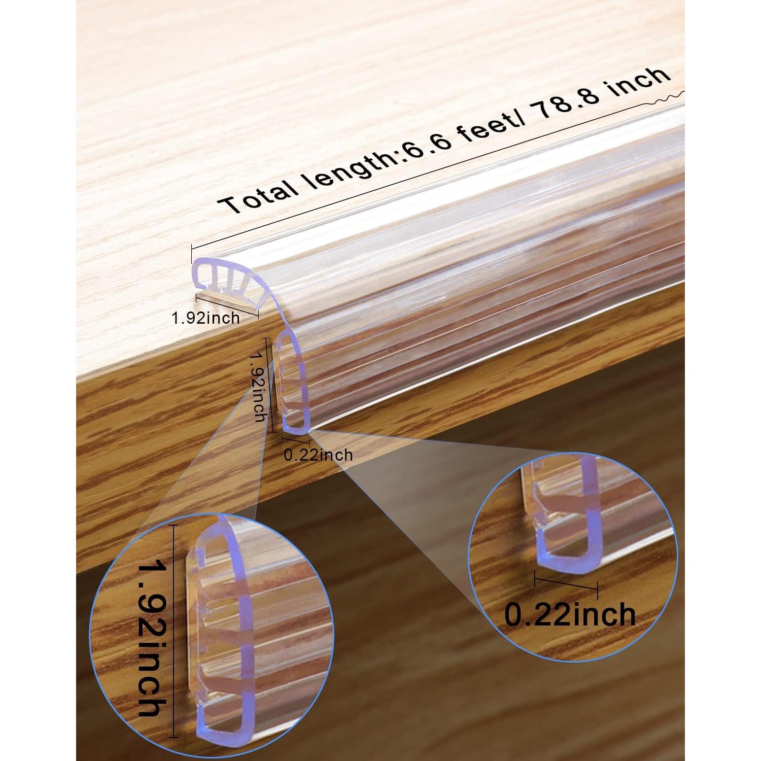 Protectores de Esquinas de Silicona HOMREALM 2M para Bebés