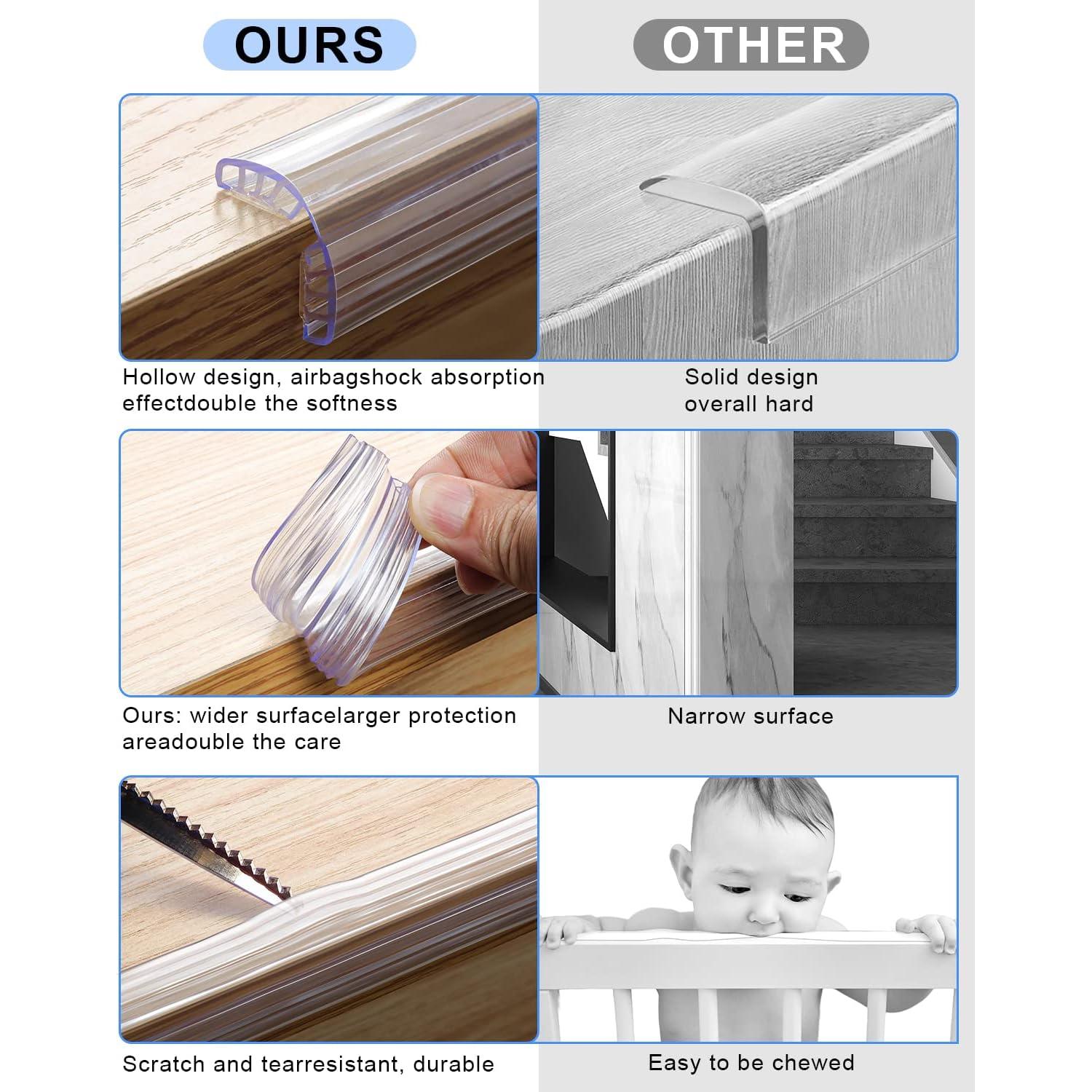 Protectores de Esquinas de Silicona HOMREALM 2M para Bebés