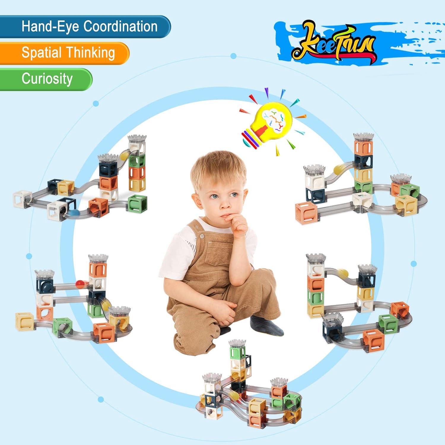 Juego de Canicas Magnéticas Keefun 41 Piezas STEM 3-8 Años