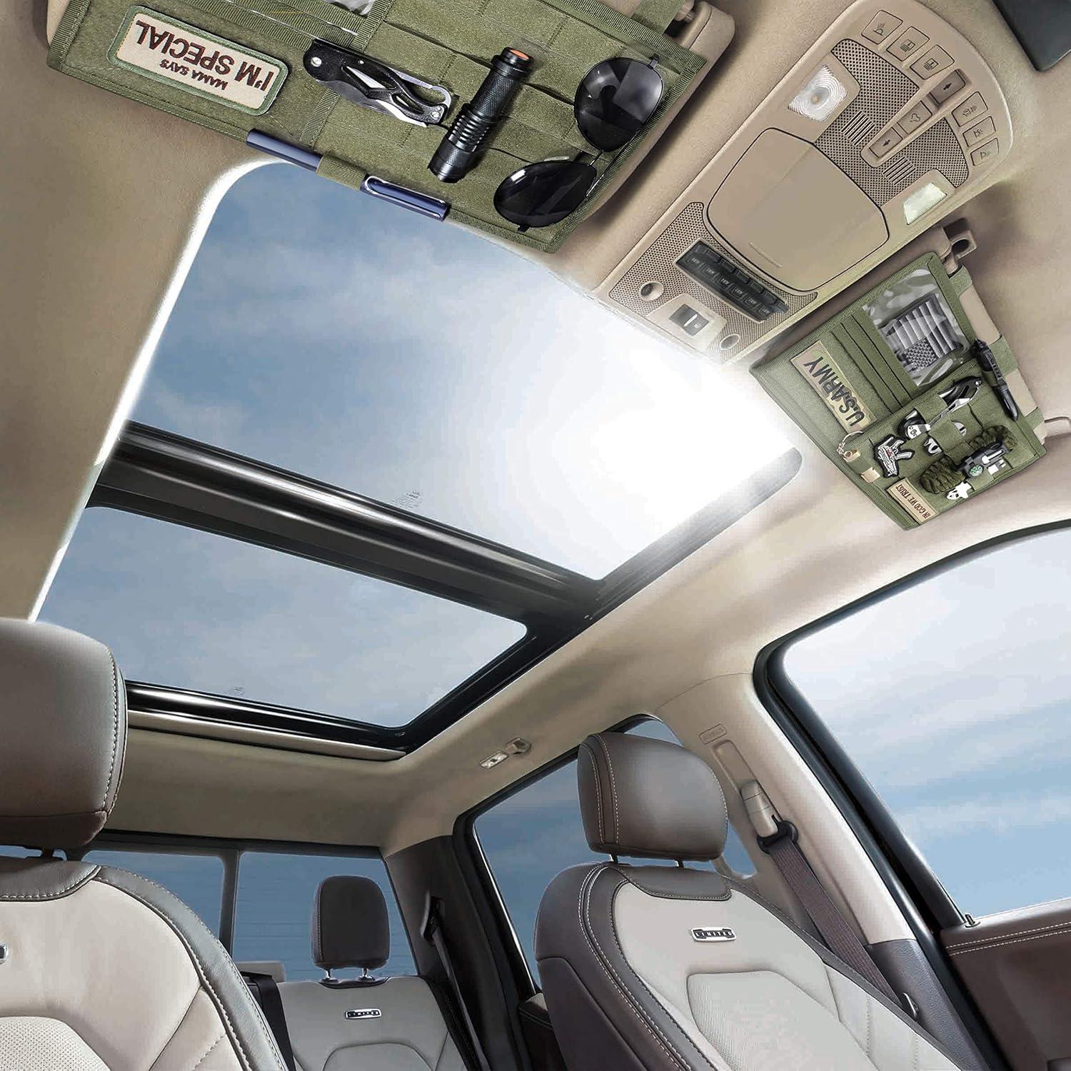 Organizador de Visera WYNEX Molle para Pickup F150 - Verde Militar