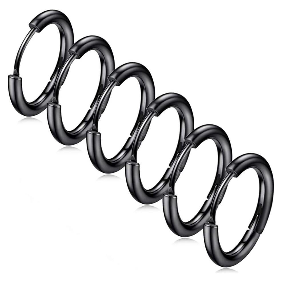 Pendientes de Aro Hipoalergénicos ZHIYAOR 18G Acero Inoxidable