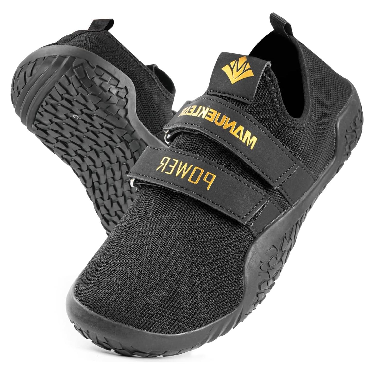 Zapatillas de Levantamiento de Pesas MANUEKLEAR - Peso Muerto - Negro Obsidiana - Talla 6.5