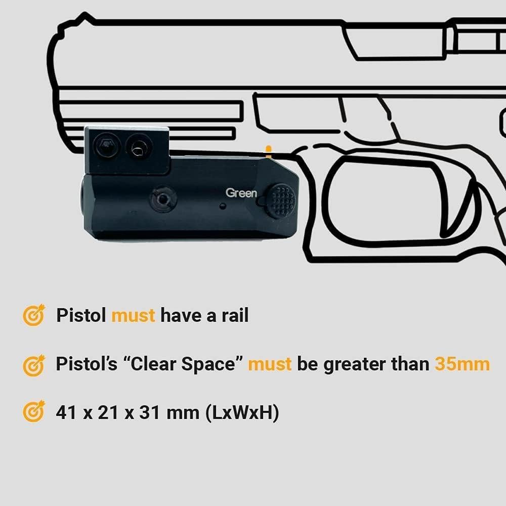 Mira Láser Doble HiLight P3BG Azul y Verde Recargable