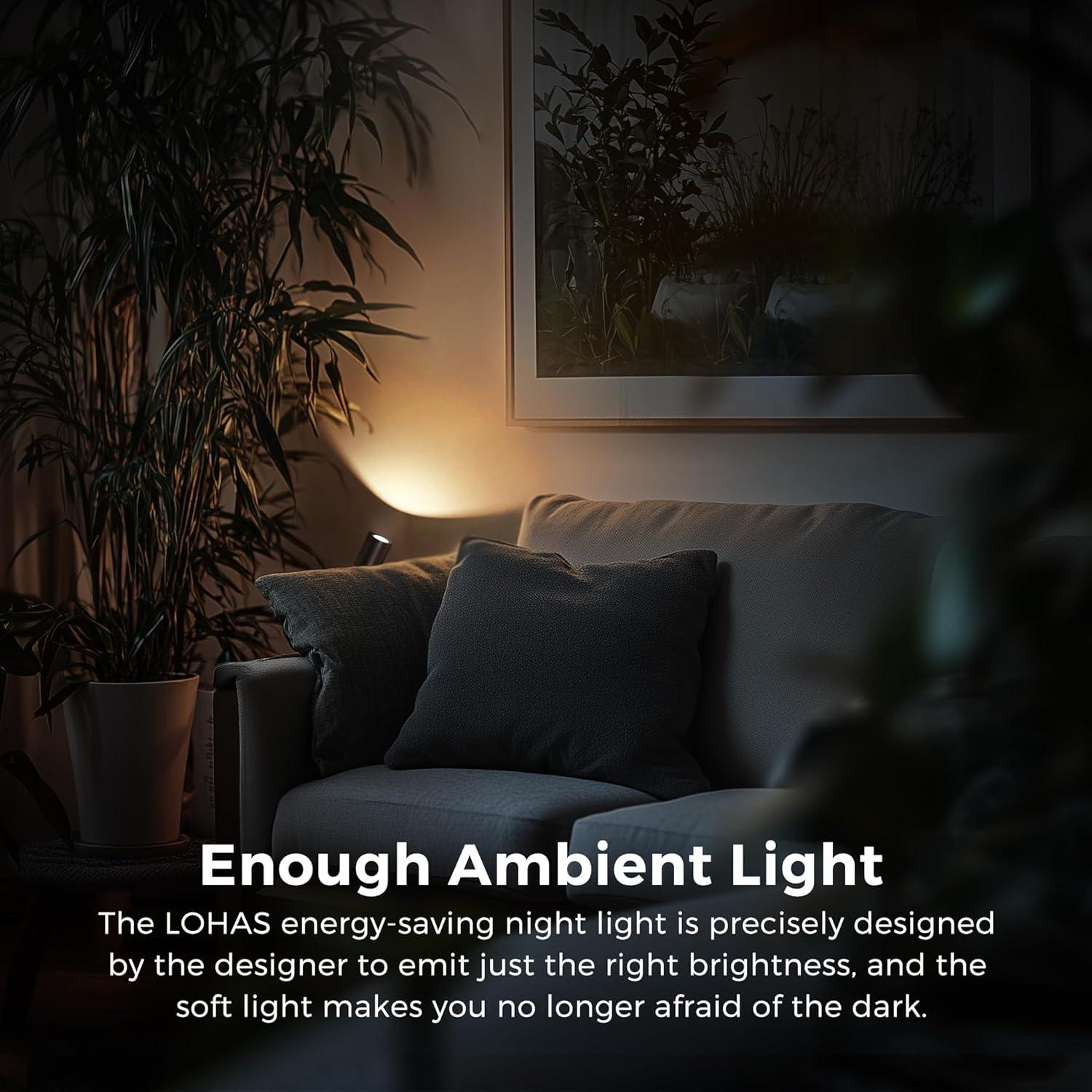 Luz Nocturna LED Regulable LOHAS 2-Pack 3000K Pared