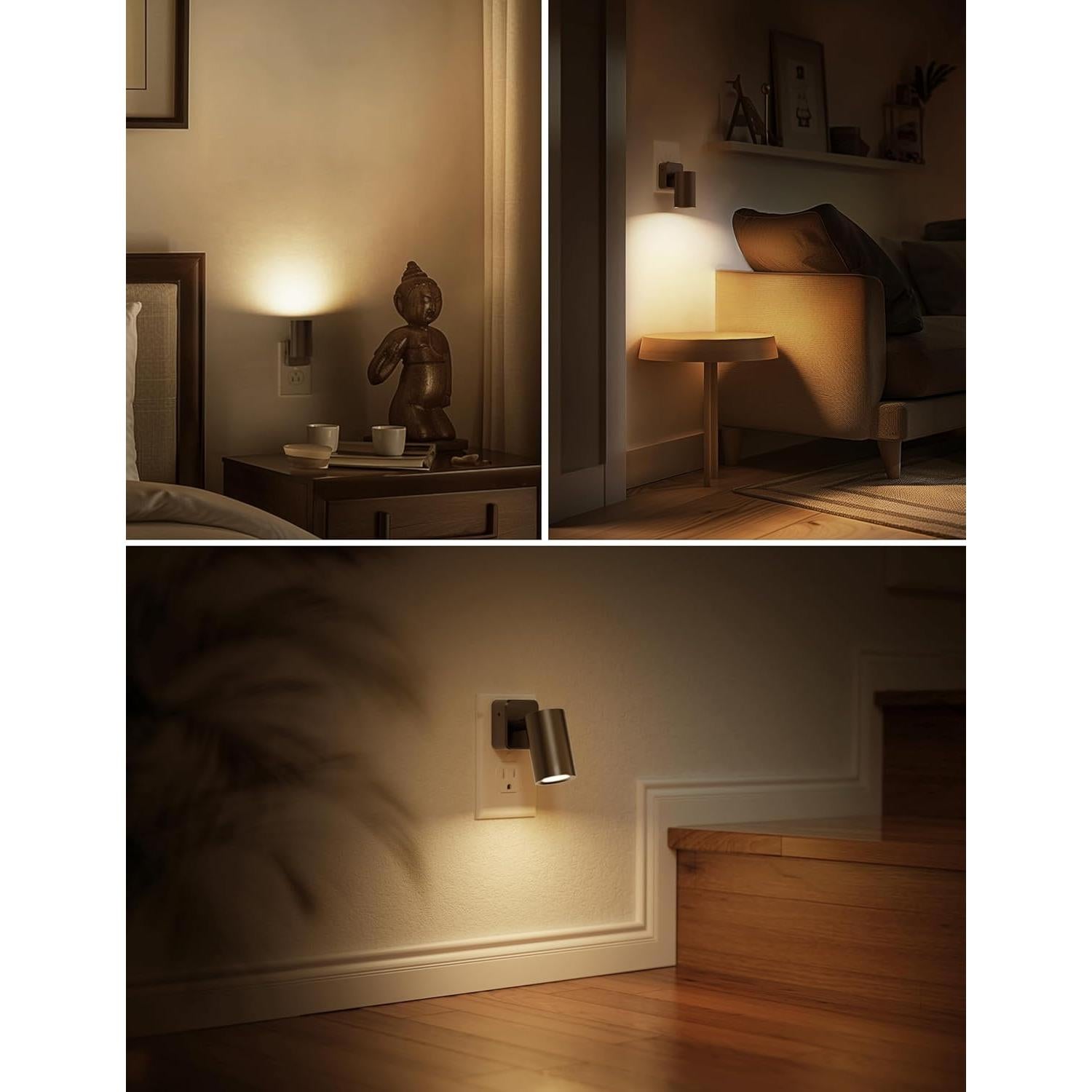 Luz Nocturna LED Regulable LOHAS 2-Pack 3000K Pared