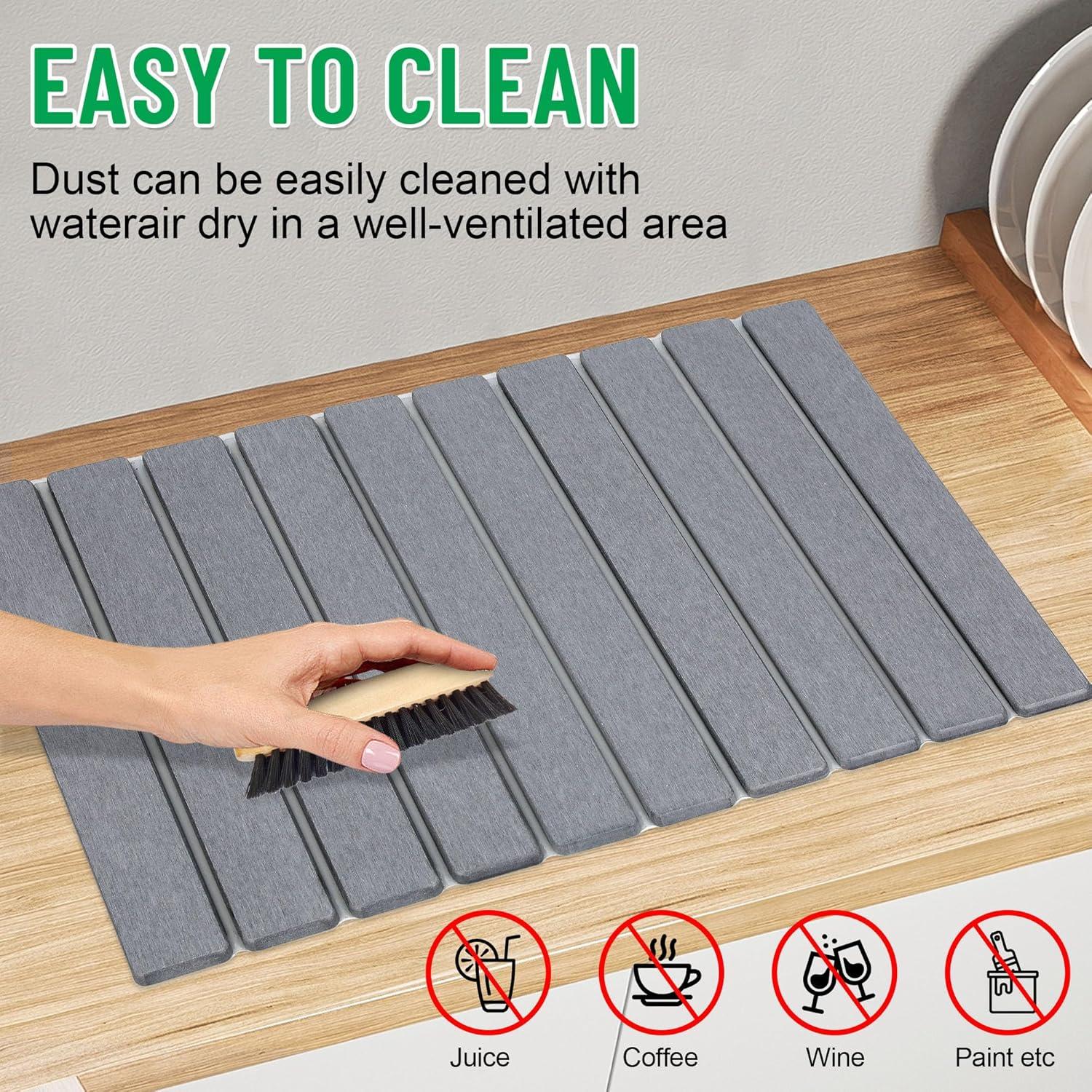 Alfombrilla de Secado de Platos Cijoaui 61x41cm Absorbente