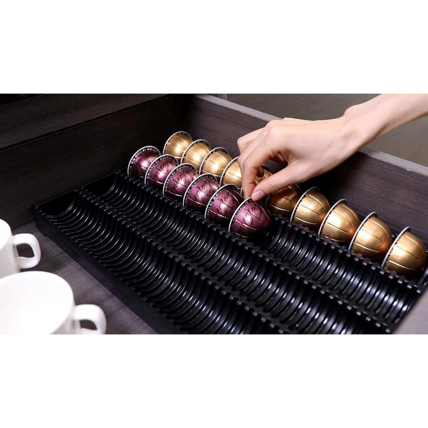 Sujeta Cápsulas de Café EVERIE NCT04 para Cajón - Negro