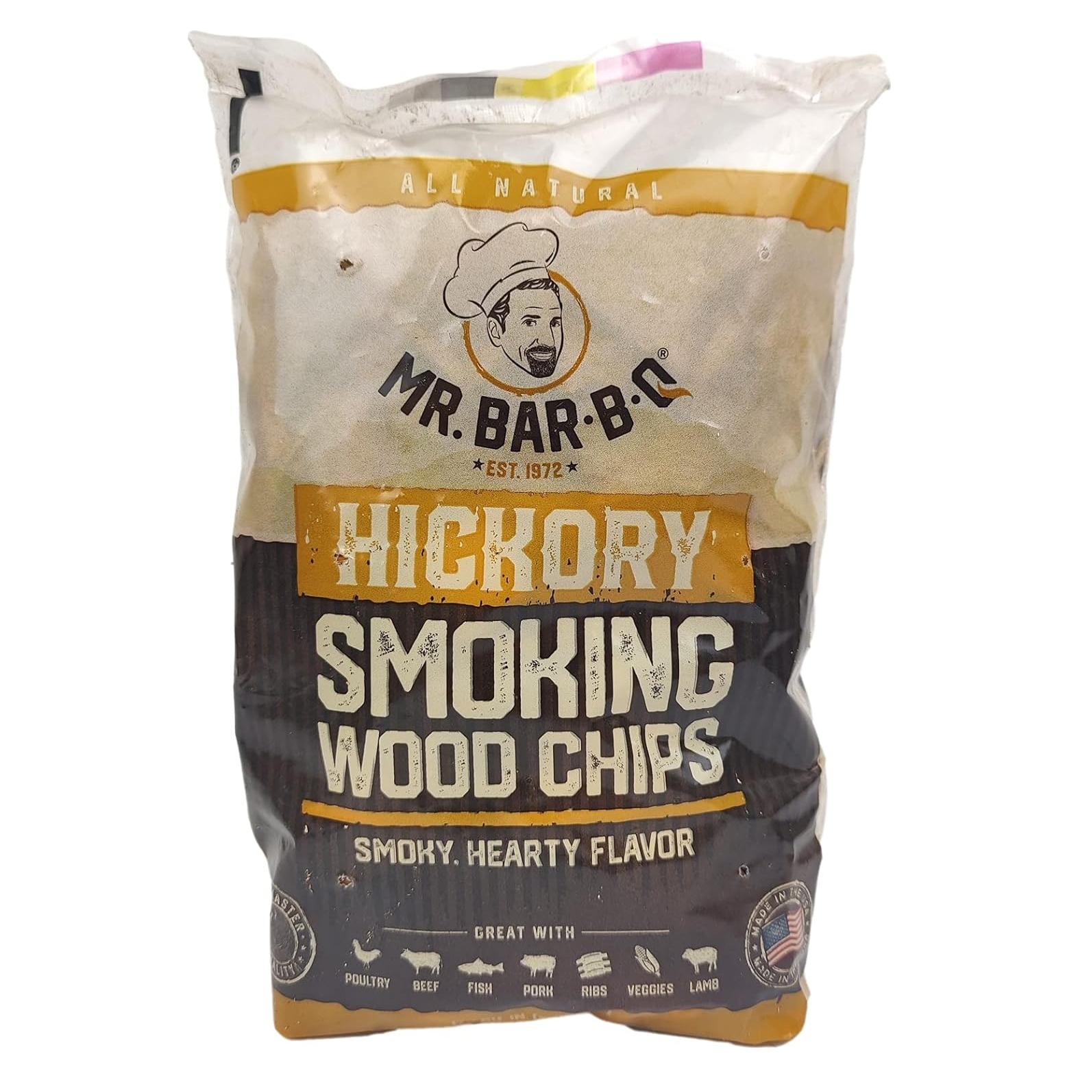 Astillas de Madera de Hickory Mr. Bar-B-Q 0.73 kg para Ahumador