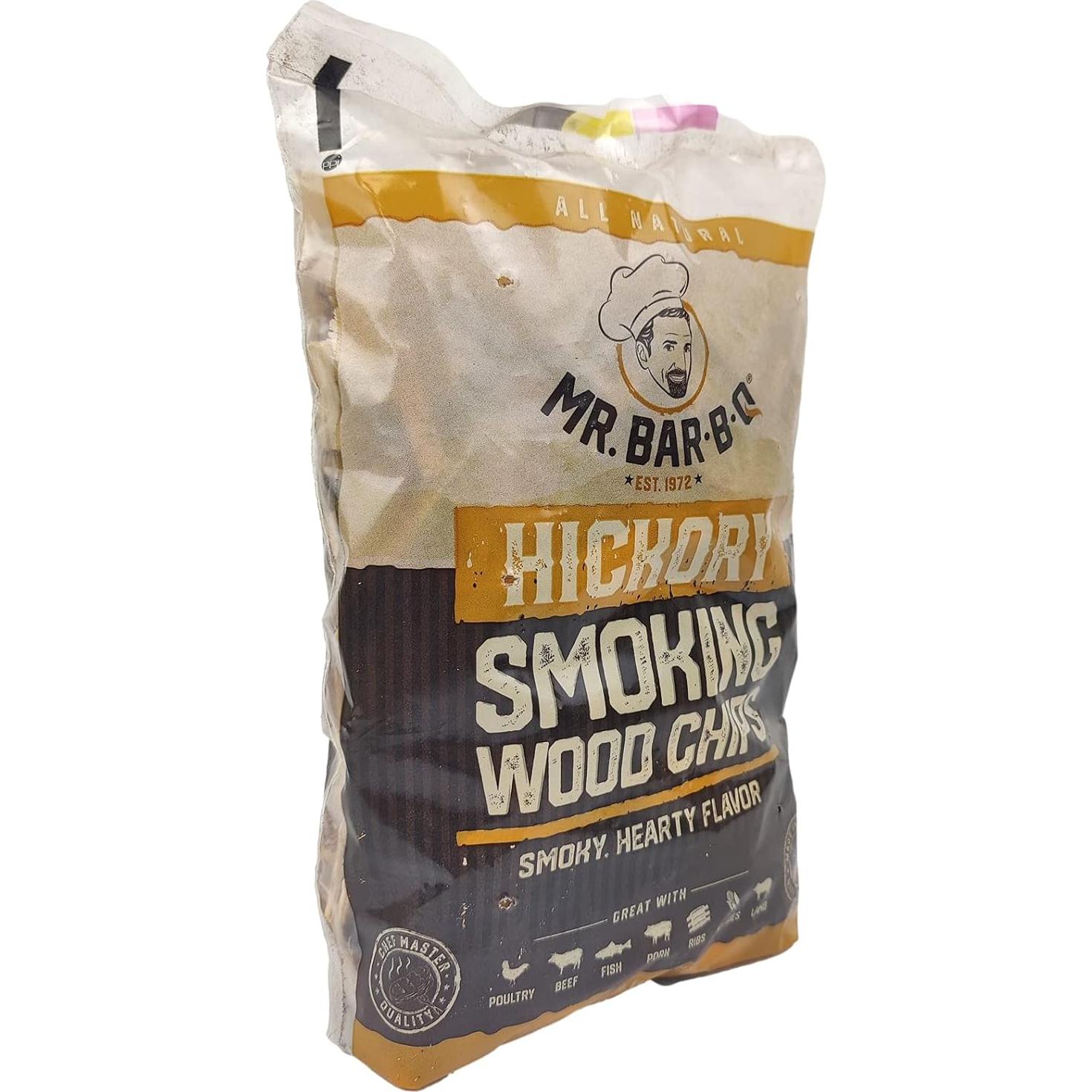 Astillas de Madera de Hickory Mr. Bar-B-Q 0.73 kg para Ahumador