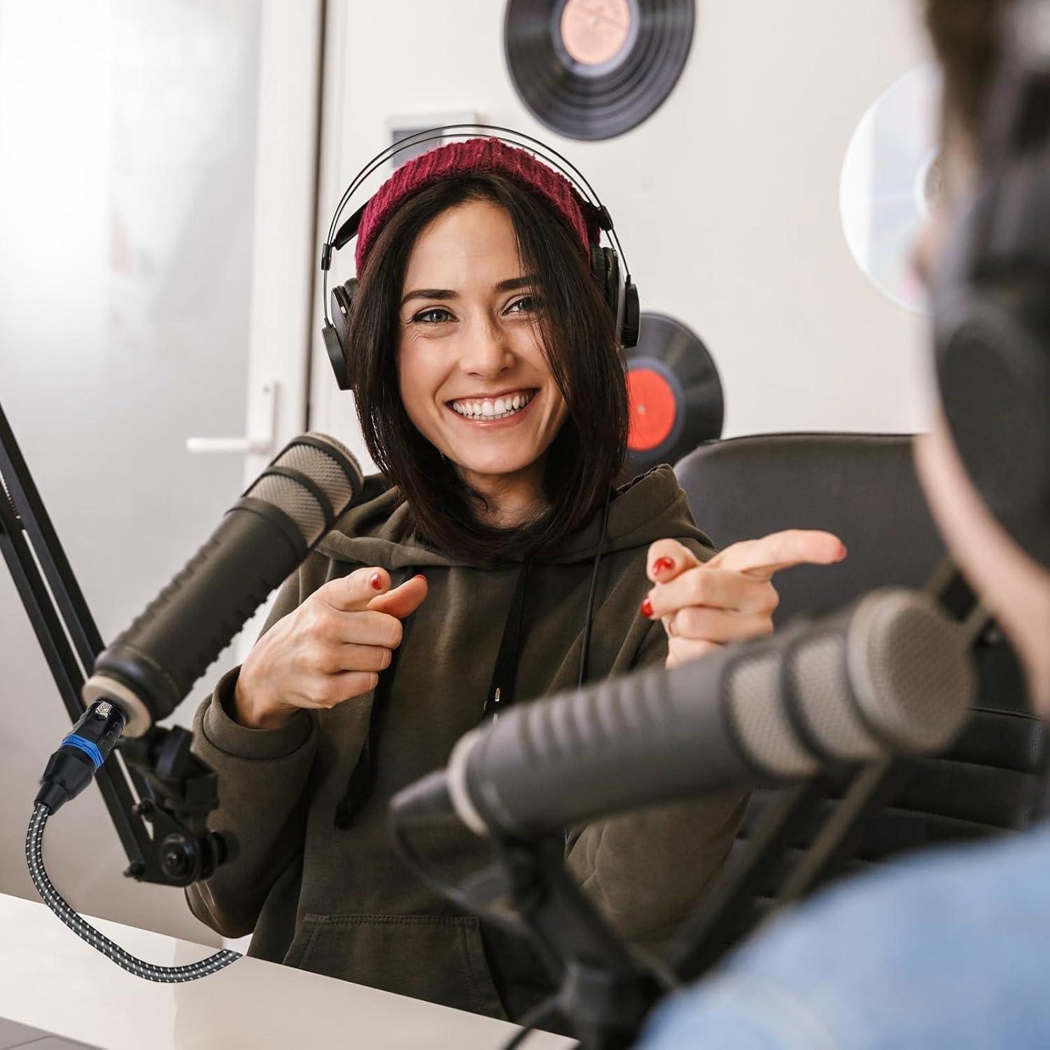 Cable de Micrófono XLR Macho a Hembra 1.2m Pizucb